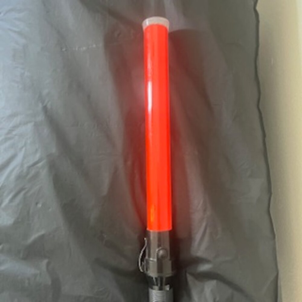 Traffic Safety Wand Red Flashlight Control Baton 21” Long 3 Light Modes‎ - Picture 7 of 10